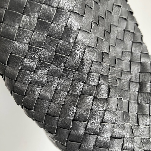 Cole Haan Black Woven Leather Tote Bag - Picture 9 of 9